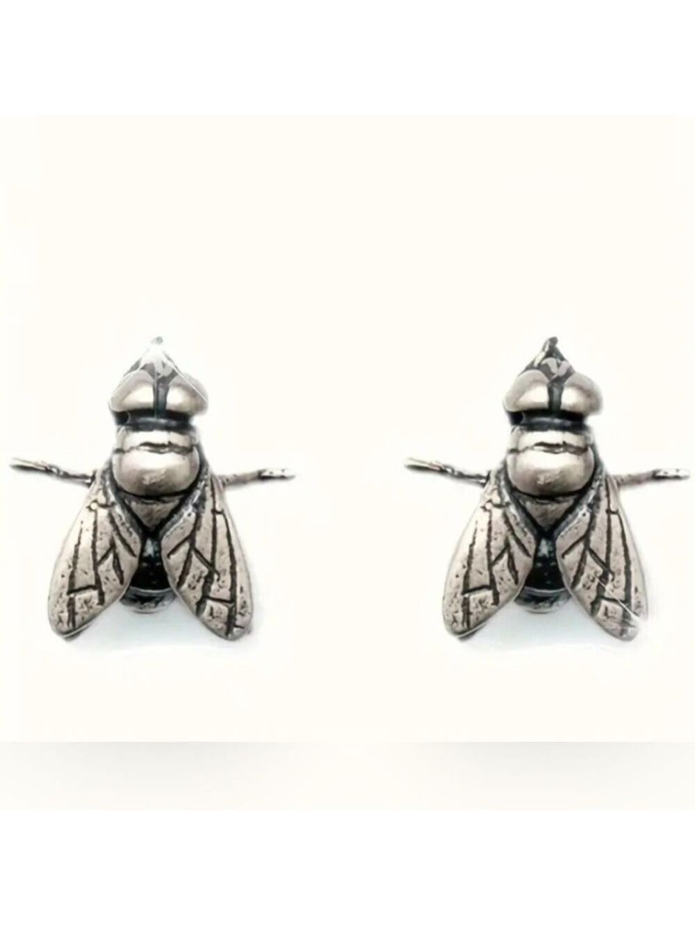 Earrings--3-D House Fly Posts
